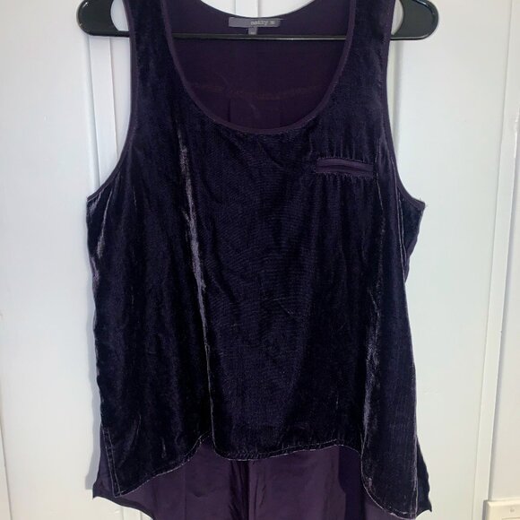 S matty m dark violet hi low tank - Picture 1 of 4